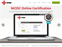 Tablet Screenshot of niceiconline.com